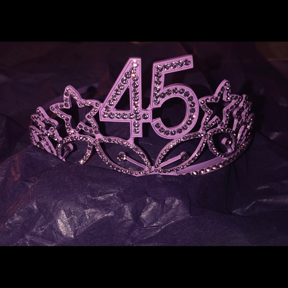 Purple 45th Birthday Tiara